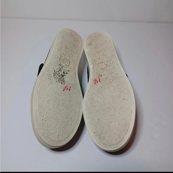 Frye NINA Leather Slip-on Studded Sneaker Black Women's Size 9M - Picture 9 of 10